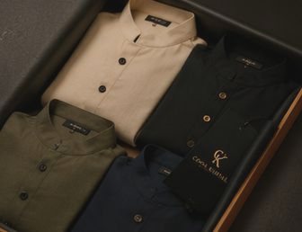 The collection folded in its presentation box